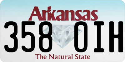 AR license plate 358OIH