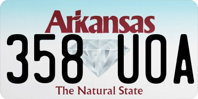 AR license plate 358UOA