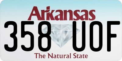 AR license plate 358UOF