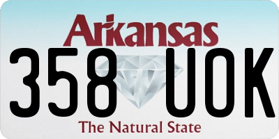 AR license plate 358UOK