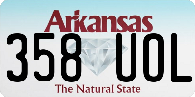 AR license plate 358UOL