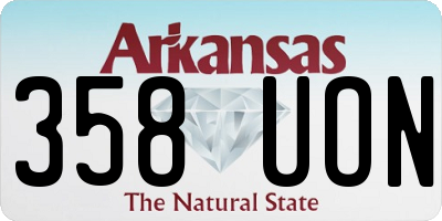 AR license plate 358UON