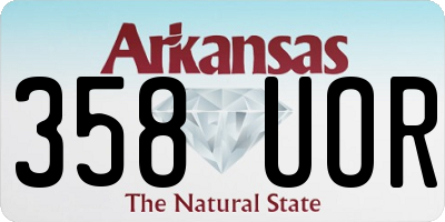 AR license plate 358UOR