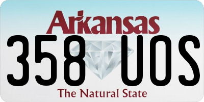 AR license plate 358UOS