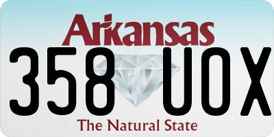 AR license plate 358UOX