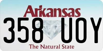 AR license plate 358UOY