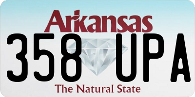 AR license plate 358UPA