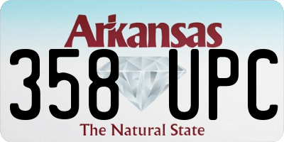 AR license plate 358UPC