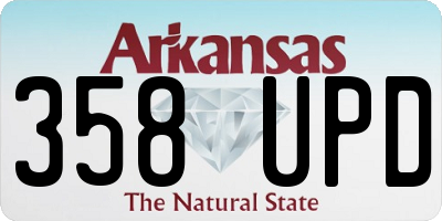 AR license plate 358UPD