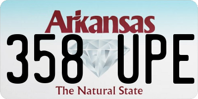 AR license plate 358UPE