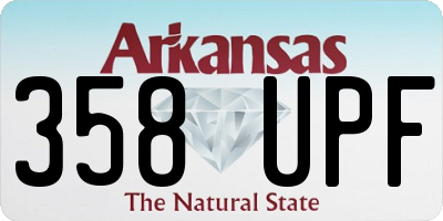 AR license plate 358UPF