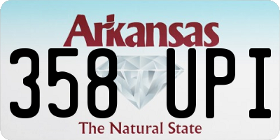 AR license plate 358UPI