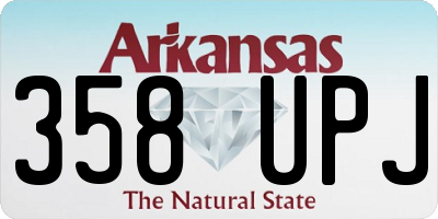 AR license plate 358UPJ