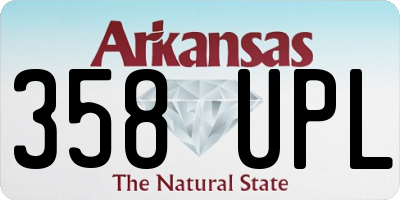 AR license plate 358UPL