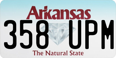 AR license plate 358UPM