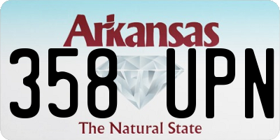 AR license plate 358UPN