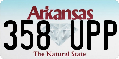 AR license plate 358UPP