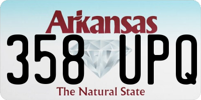 AR license plate 358UPQ