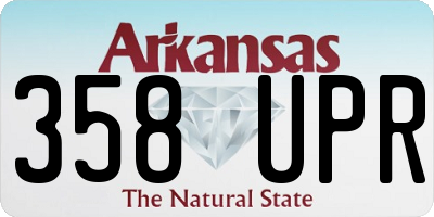 AR license plate 358UPR