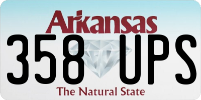 AR license plate 358UPS