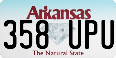 AR license plate 358UPU