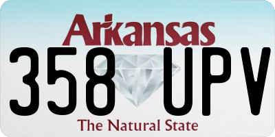 AR license plate 358UPV