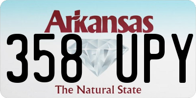 AR license plate 358UPY
