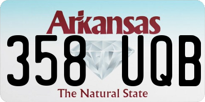 AR license plate 358UQB