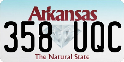 AR license plate 358UQC