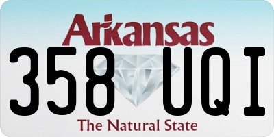 AR license plate 358UQI
