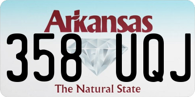 AR license plate 358UQJ