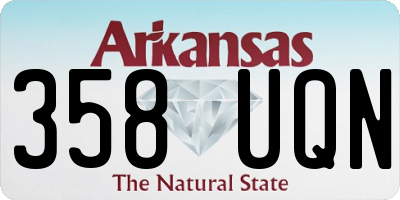 AR license plate 358UQN