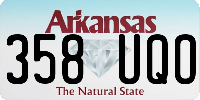 AR license plate 358UQO