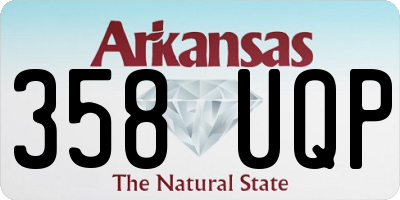 AR license plate 358UQP