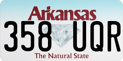AR license plate 358UQR