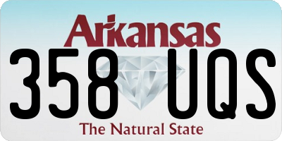 AR license plate 358UQS