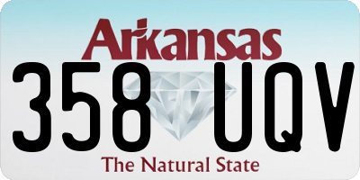 AR license plate 358UQV