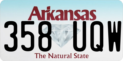 AR license plate 358UQW