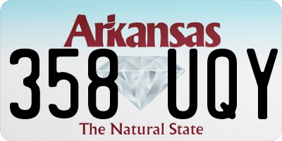 AR license plate 358UQY
