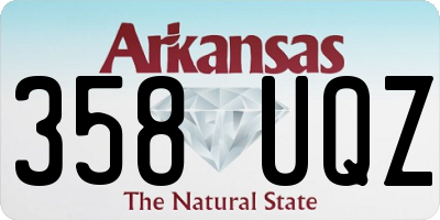 AR license plate 358UQZ