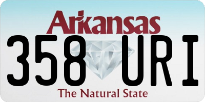 AR license plate 358URI
