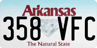 AR license plate 358VFC