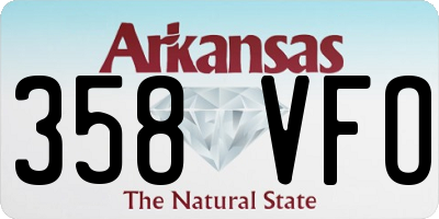 AR license plate 358VFO