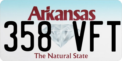 AR license plate 358VFT