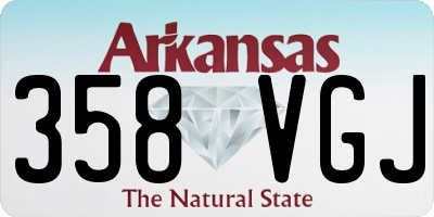 AR license plate 358VGJ