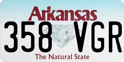 AR license plate 358VGR