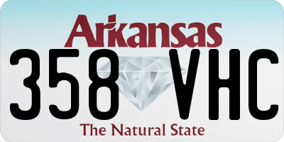 AR license plate 358VHC