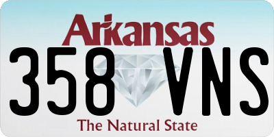 AR license plate 358VNS