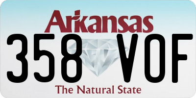 AR license plate 358VOF