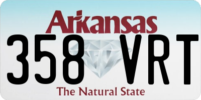 AR license plate 358VRT